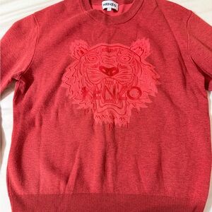Kenzo Red Tiger Embroidered Sweater